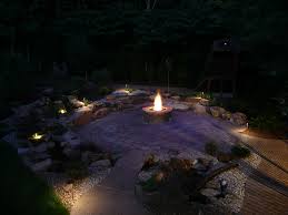 Arbel Outdoor Fireplace Stone Center
