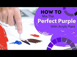 Perfect Purple With Acrylic Paint