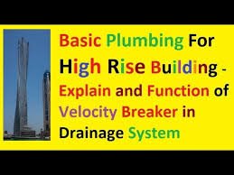Stacks are vertical lines of pipe that extend from the horizontal building drain under the slab or in the basement up to and. Plumbing Drainage System In High Rise Building Explain Velocity Breaker In English Hindi Youtube