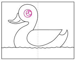 # how تو دراو a baby duck easy. How To Draw A Duck Art Projects For Kids