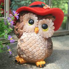 Creative Owl Decor With Red Hat
