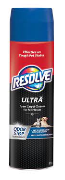 resolve ultra foam carpet cleaner for
