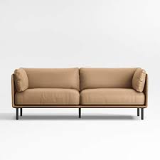 Wells Vegan Silicone Leather Sofa
