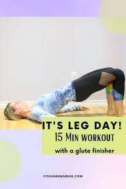 home leg day workout with a glute