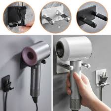 no drilling wall mount hair dryer