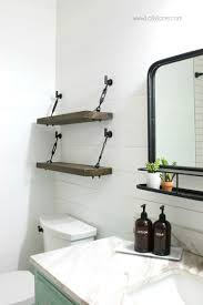 Many bathrooms are small and often have little or no bathroom shelving. Diy Turnbuckle Shelf A Great Bathroom Addition Lolly Jane