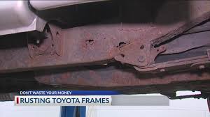 repair of rusting toyota frames