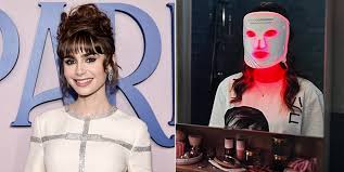 led face mask lily collins