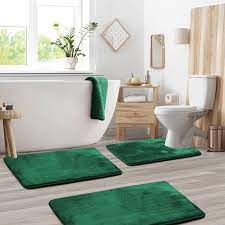clara clark set of 3 bath rugs