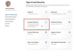 apple id with two factor authentication