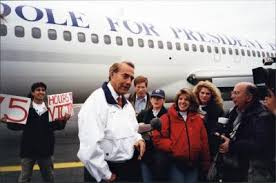Bob dole, american politician who served in the u.s. Bob Dole Standing In Front Of Dole For President Airplane During Victory Tour 1996 Robert And Elizabeth Dole Archive And Special Collections