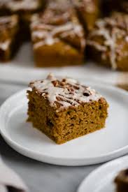 Two teaspoons of pumpkin pie spice can be used instead of the ground cinnamon in this recipe. Healthy Pumpkin Bars Dairy Free Low Sugar Our Salty Kitchen