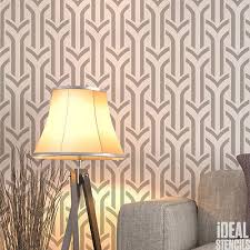 Art Deco Wall Painting Stencil Arches