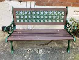 Vintage Cast Iron Timber Garden Bench