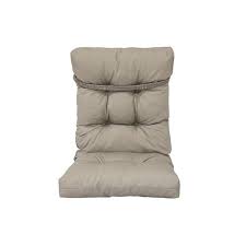 Back Grey Patio Chair Cushion