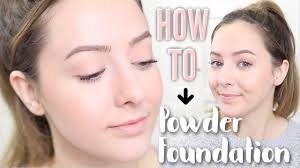 how to use powder foundation easy