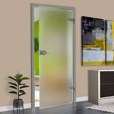 Hinged Frameless Glass Door Frosted
