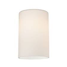 Satin White Cylinder Glass Shade