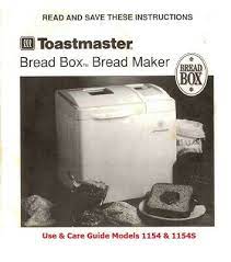 Then add the yeast on top. Toastmaster Bread Machine 1154 Instruction Operator Maintenance Manual Cd Ebay