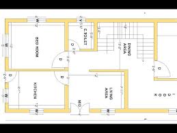 Plot 20x60 East Face House Plan