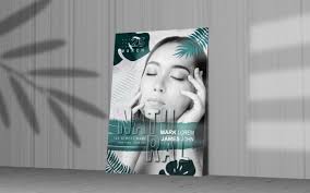 free makeup flyer template in psd