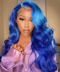 So get shopping and find the perfect locks for you, today! Blue Colored Wigs 13x6 Invisible Lace Transparent Lace Front Wigs