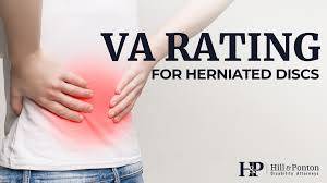 va diity ratings for herniated