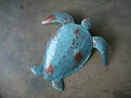 Sea Turtle Metal Wall Art Sculpture 20