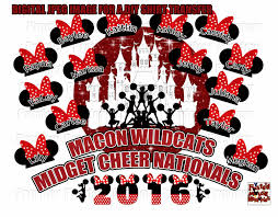 Personalized Cheer Nationals T Shirt Transfer Design Diy
