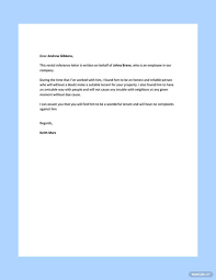 reference letter for landlord from