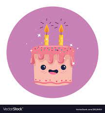 happy birthday cake cartoon design