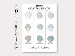 Coastal Beach House Paint Palette Behr