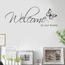welcome to our home wall sticker