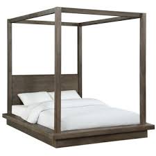 brooks solid wood canopy bed vigshome