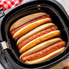 air fryer hot dogs julie s eats