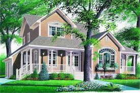 Country Home Plan With Porch 2 Story