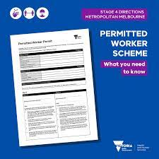 This should be registered in the permit to work register and all permits to work records should be kept for a period of 2 years. Vicgovdh On Twitter Hi David For Details On The Permitted Worker Scheme Covid 19 Including Downloading The Permit Please Visit Https T Co 39znfsbwgw Dhhs Social Media Https T Co Kpxlmhjbod