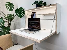 Wall Mounted Folding Desk Space Saving