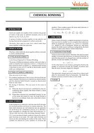 Class 11 Chemistry Revision Notes For Chapter 4 Chemical