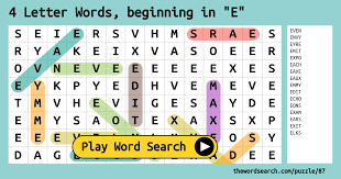 In the usual case, each alphabetic character represents either a consonant or a vowel rather than a syllable or a group of consonants and vowels. 4 Letter Words Beginning In E Word Search