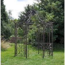 iron rustic octagonal garden gazebo