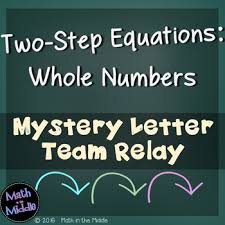 Two Step Equations With Whole Numbers