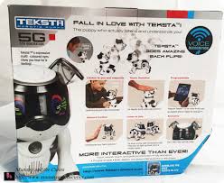 Teksta the robotic puppy has been updated from the 90s model (he was known as tekno in the us.). Teksta Voice Recognition Robot Puppy Online