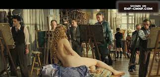 Historical OON, CMNF, nude art model video from a French movie