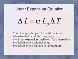 thermal expansion equations you