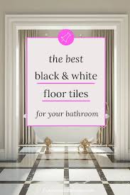 black and white bathroom floor tile ideas