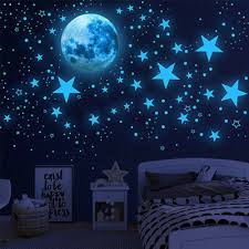 Moon And Stars Wall Decal Sticker Baby
