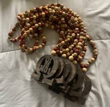 omega psi phi wooden necklace idusem