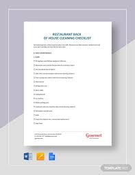 Free 21 Cleaning Checklist Examples Samples In Pdf Word