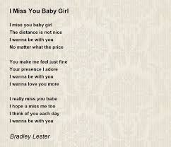 i miss you baby poem by bradley lester